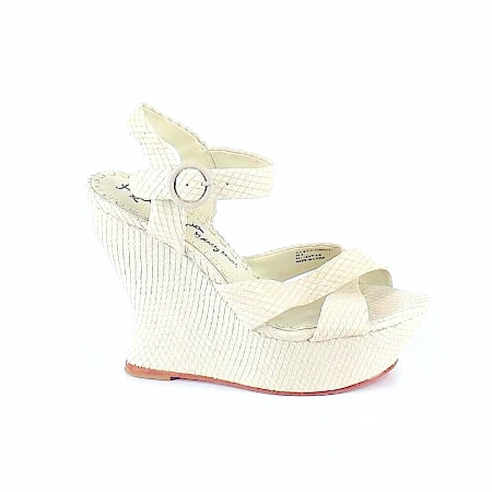 Alice + Olivia Python Chunky Platform Wedge - image 1